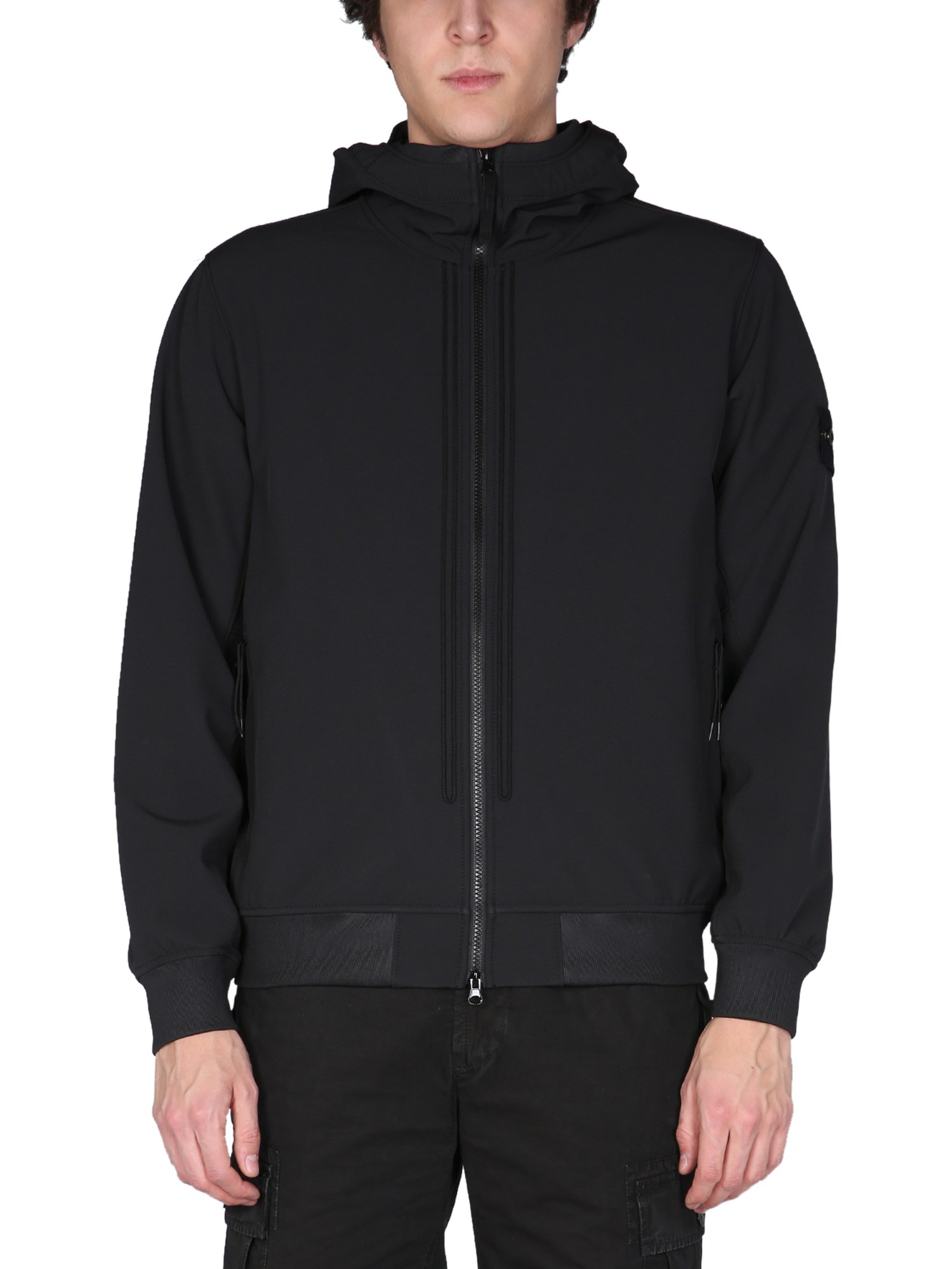 stone island hooded jacket