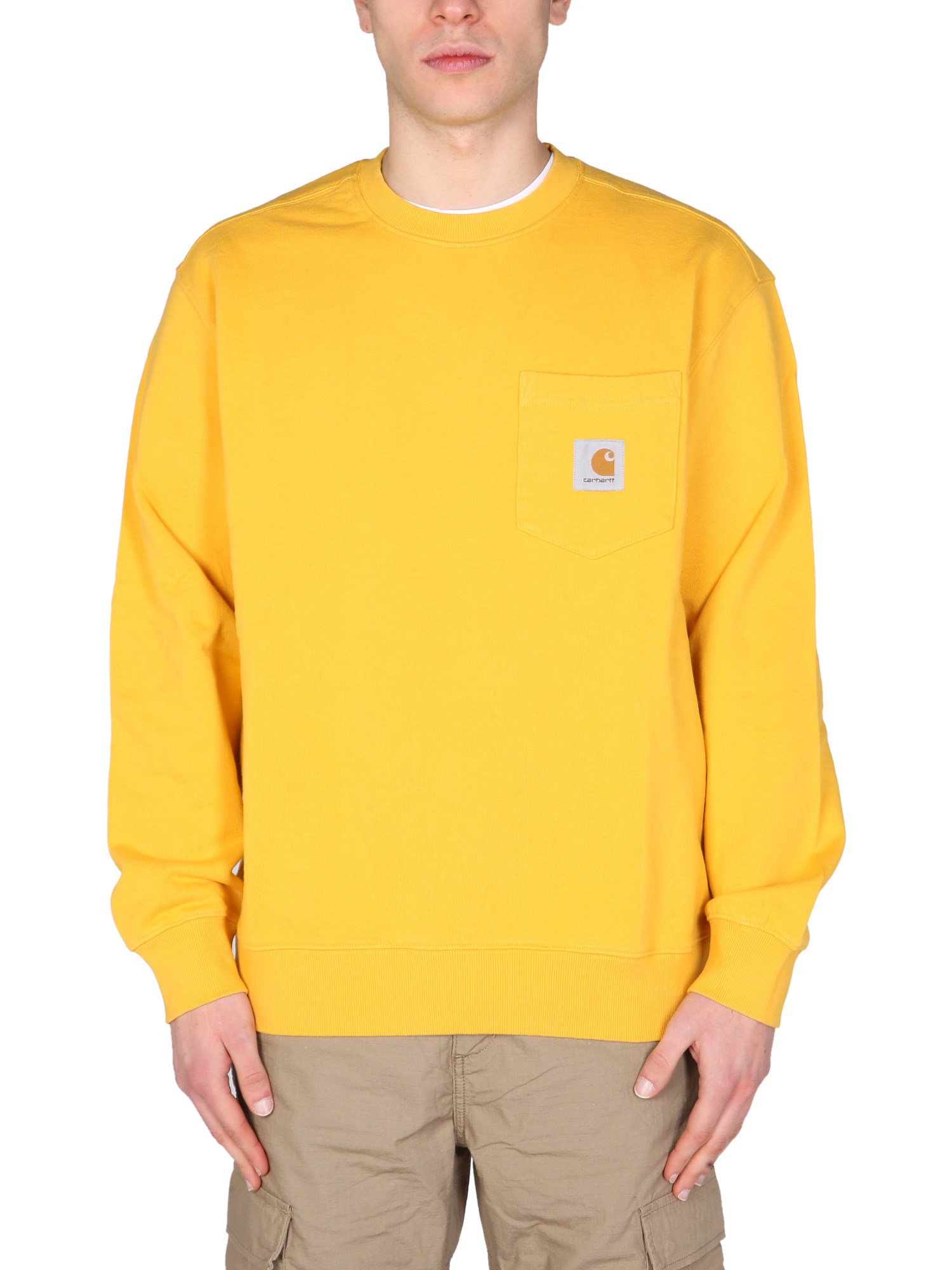 carhartt wip sweatshirt with logo patch