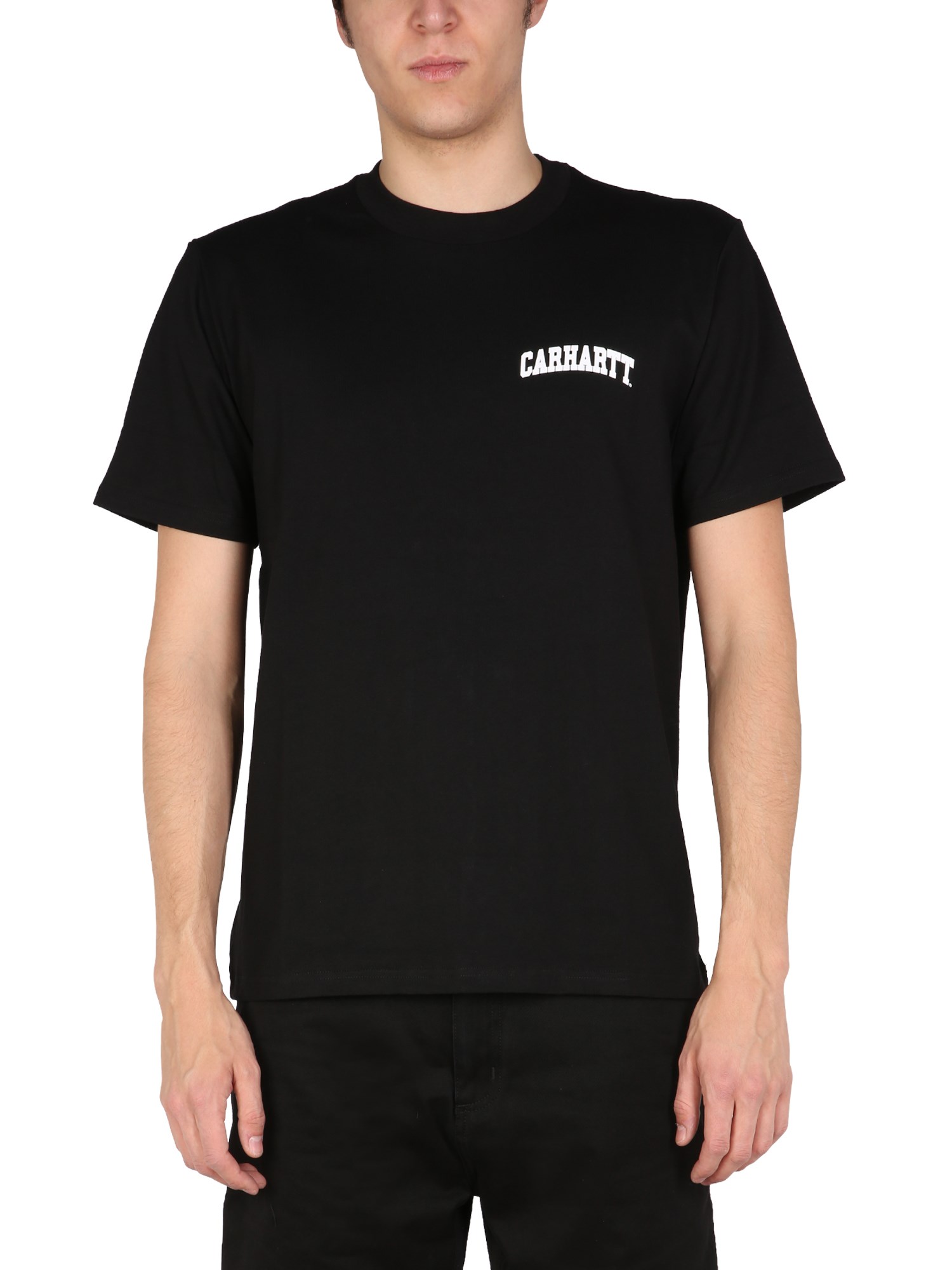 Carhartt University Script Logo T-shirt In Black