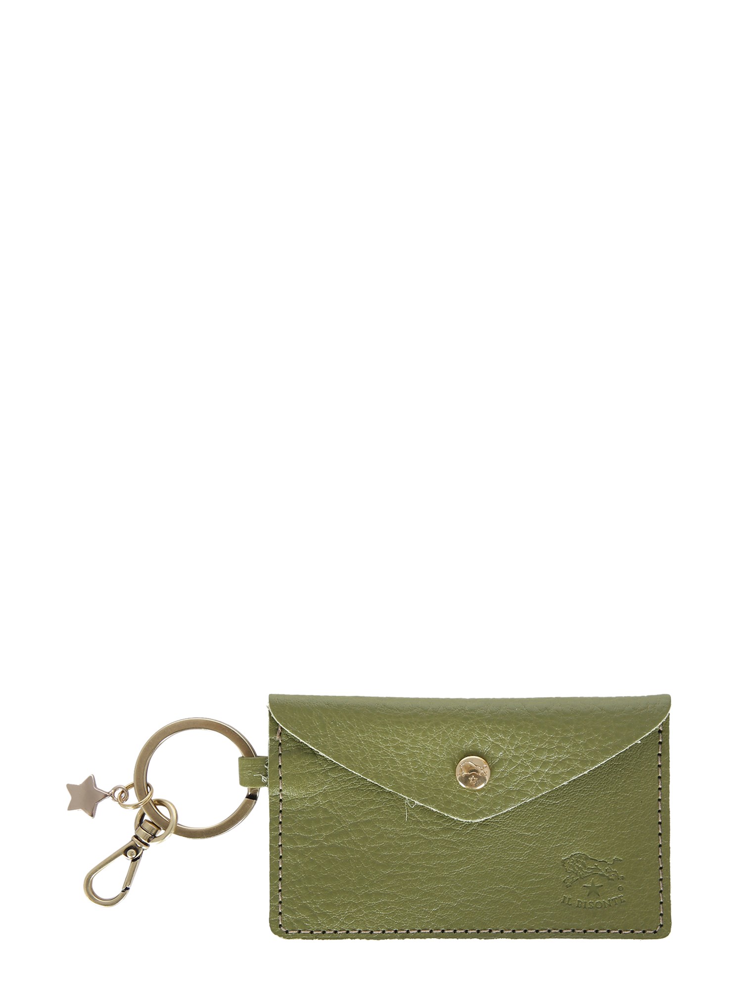 il bisonte key ring with leather bag