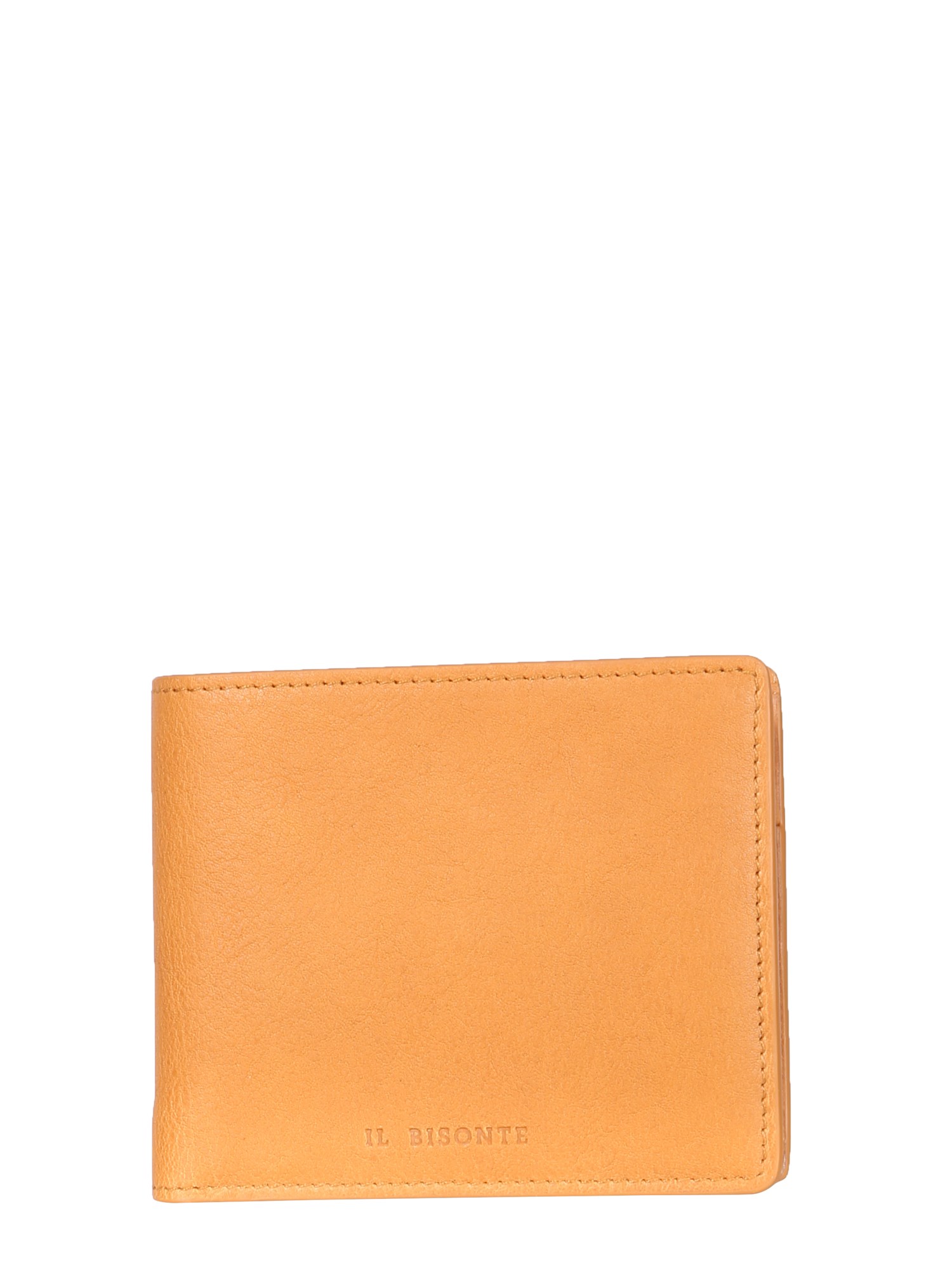 il bisonte leather bifold wallet