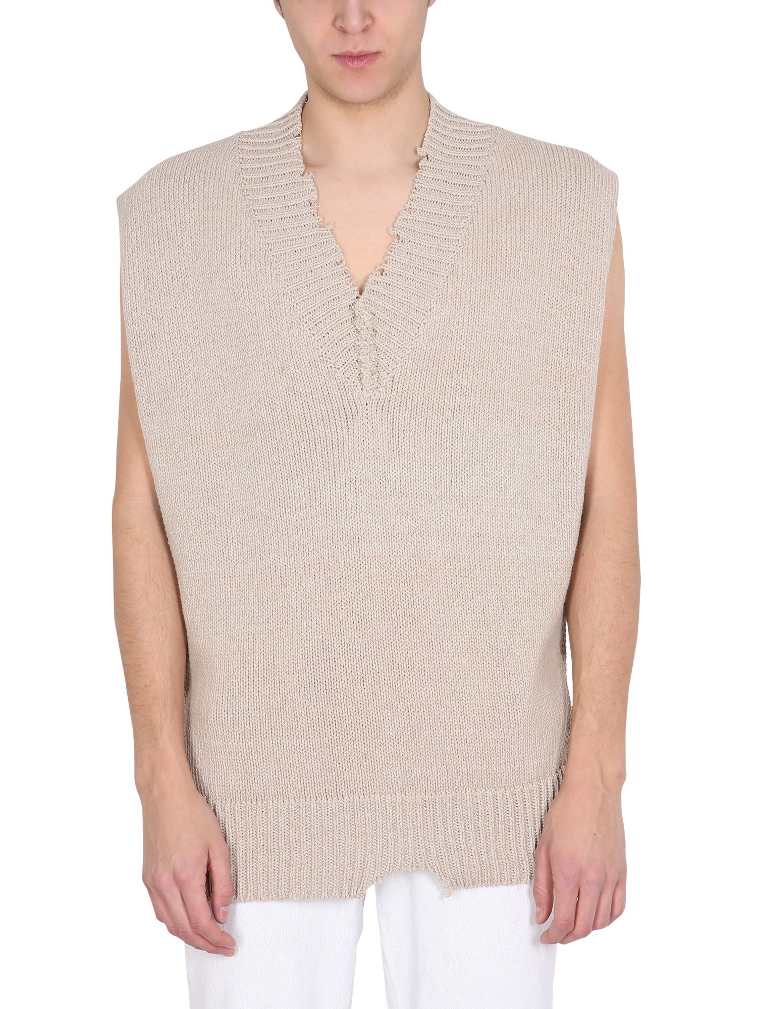 maison margiela destroyed fit vest