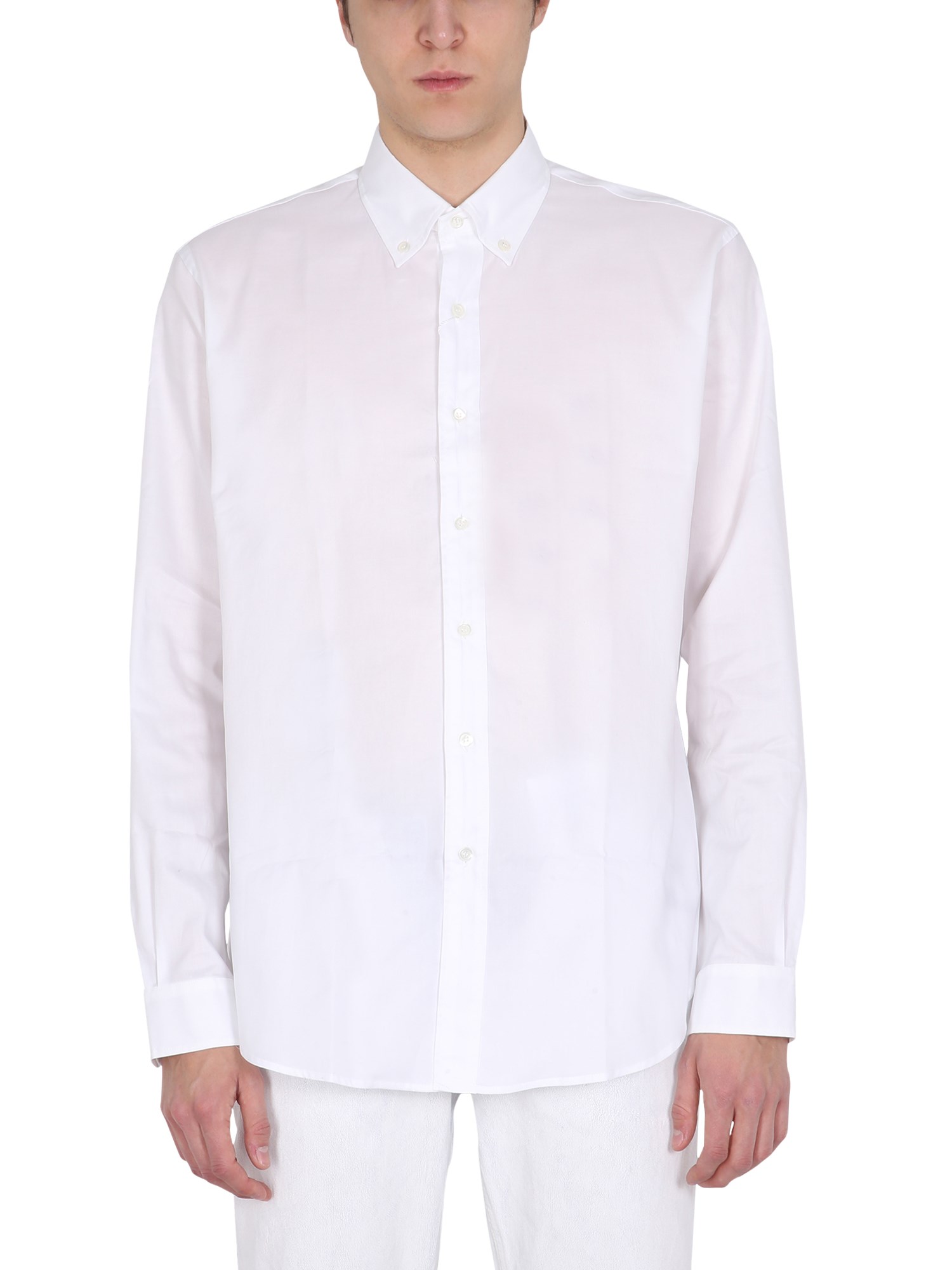 maison margiela shirt with pointed collar