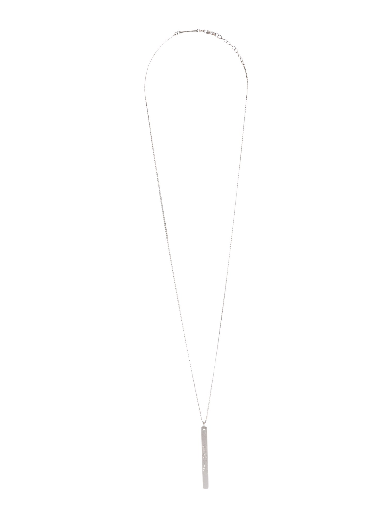 Maison Margiela Thin Chain Necklace In Silver