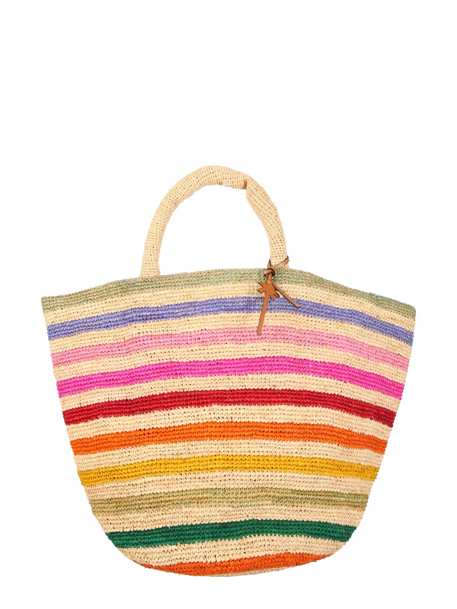 MANEBI - RAINBOW SUMMMER RAFFIA BAG - Eleonora Bonucci