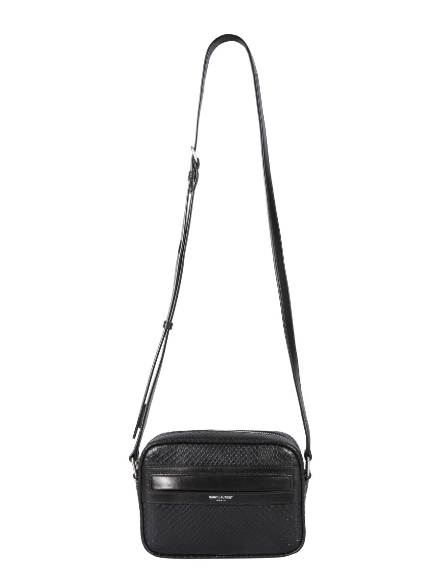 Saint Laurent Small Camera Camp Bag in Black for Men