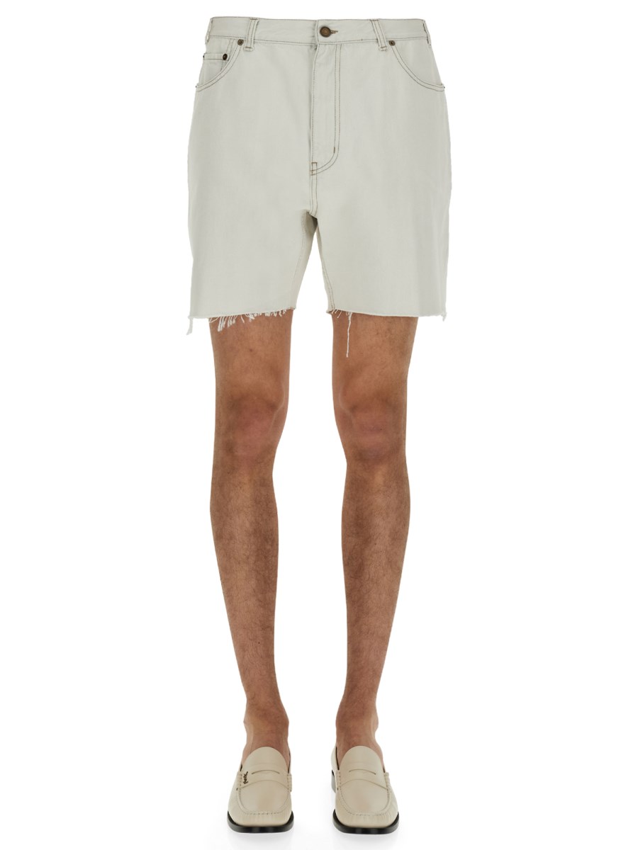 SAINT LAURENT SHORT LARGHI IN DENIM