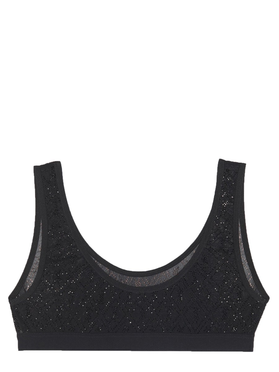 GIVENCHY - 4G PATTERN TULLE BRALETTE - Eleonora Bonucci