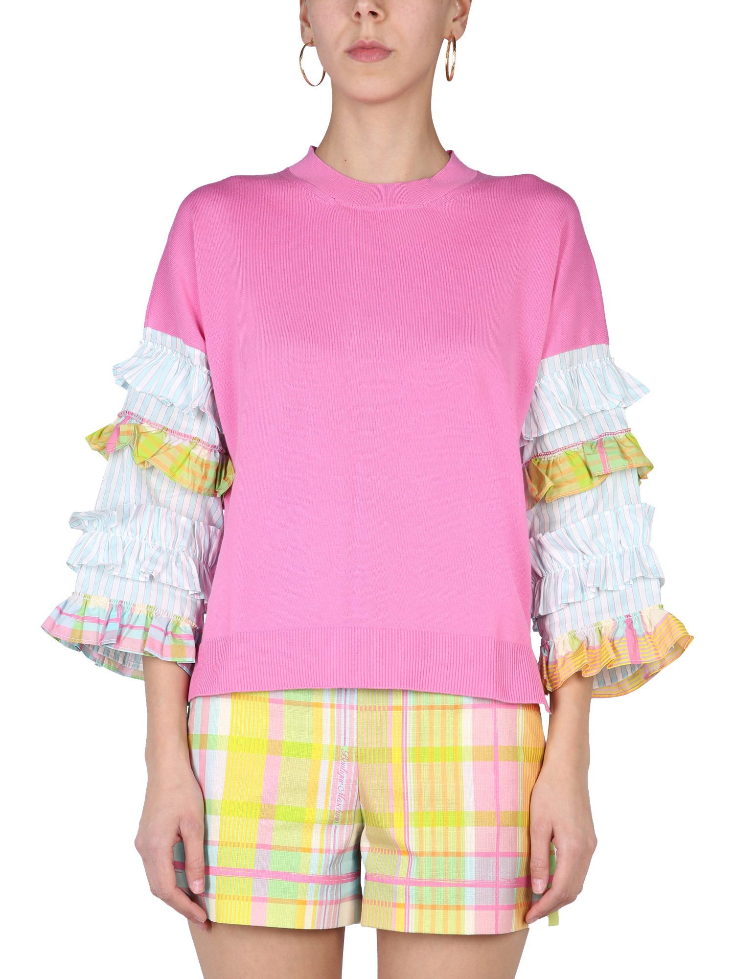 boutique moschino ruffles jersey