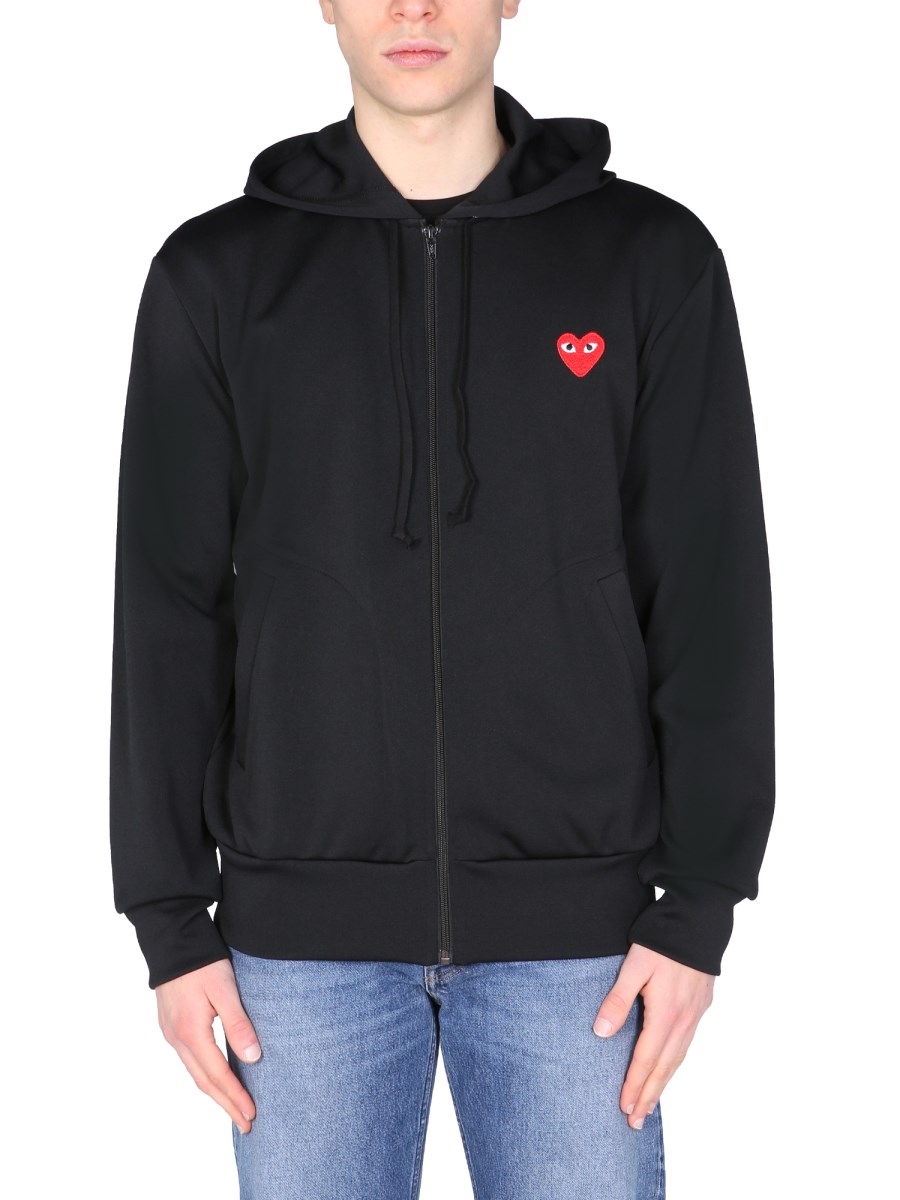 Hoodie comme des garcons play sale