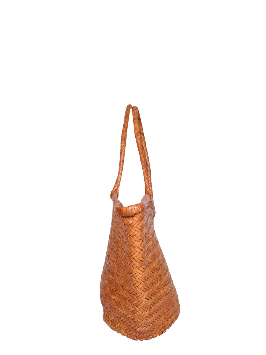 Leather Dragon Diffusion Kamakura Myra Diagonal Jump Bag in Tan