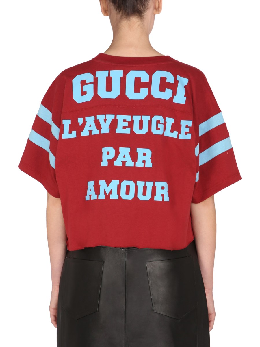 GUCCI - COTTON JERSEY T-SHIRT WITH 