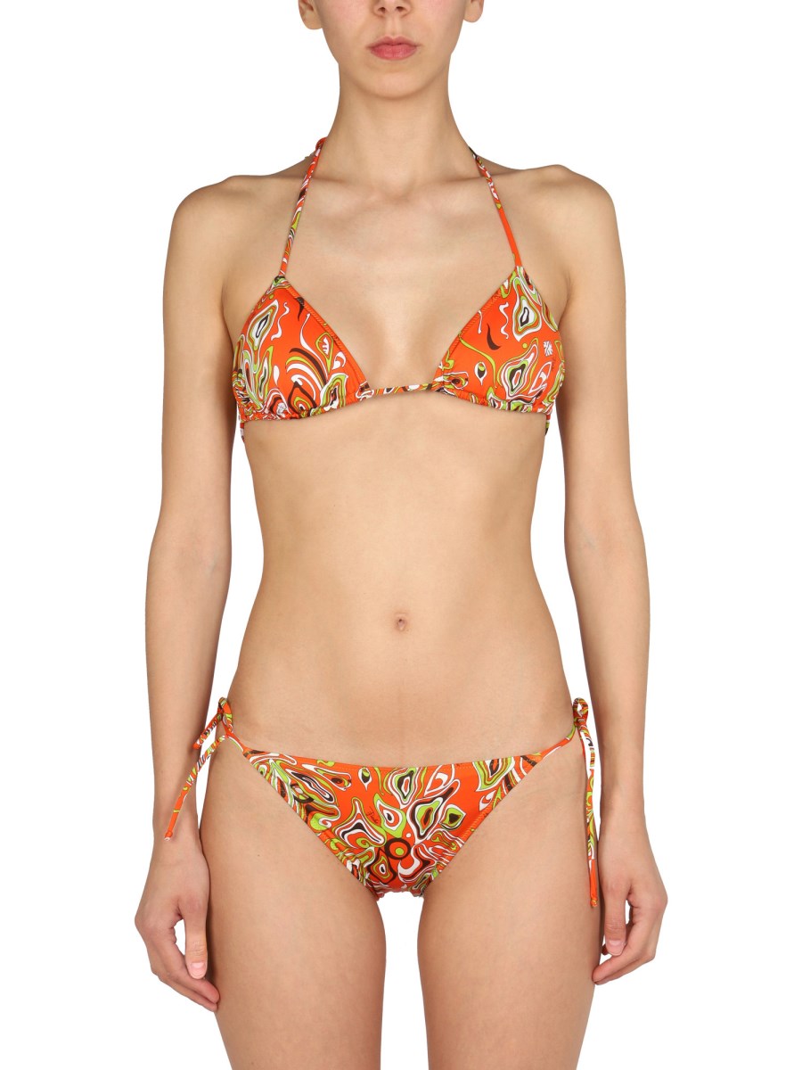 EMILIO PUCCI - AFRICAN PRINT NYLON BIKINI BOTTOM - Eleonora Bonucci