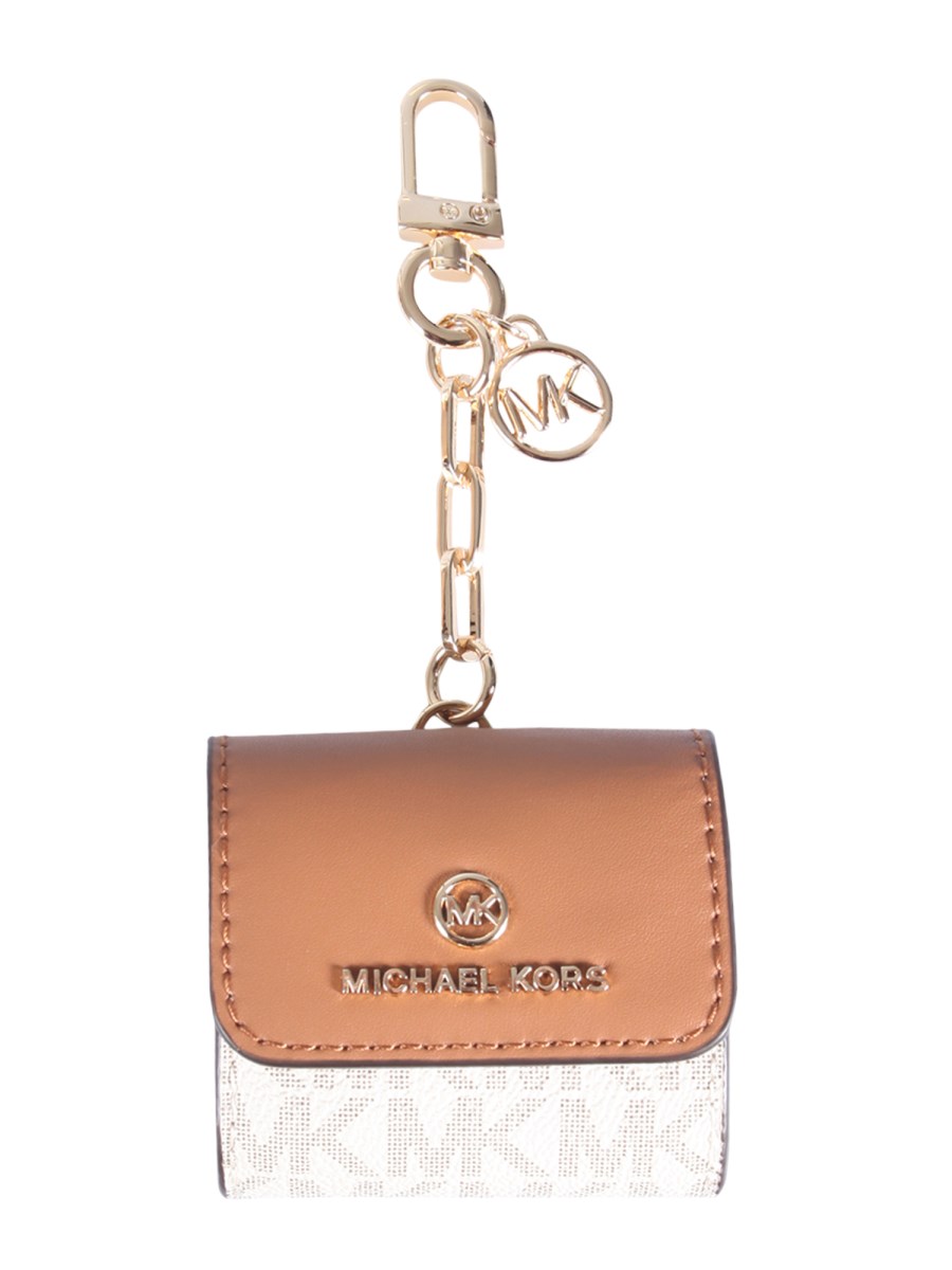 MICHAEL BY MICHAEL KORS - LEATHER AND COVERED CANVAS AIRPOD CASE - Eleonora  Bonucci
