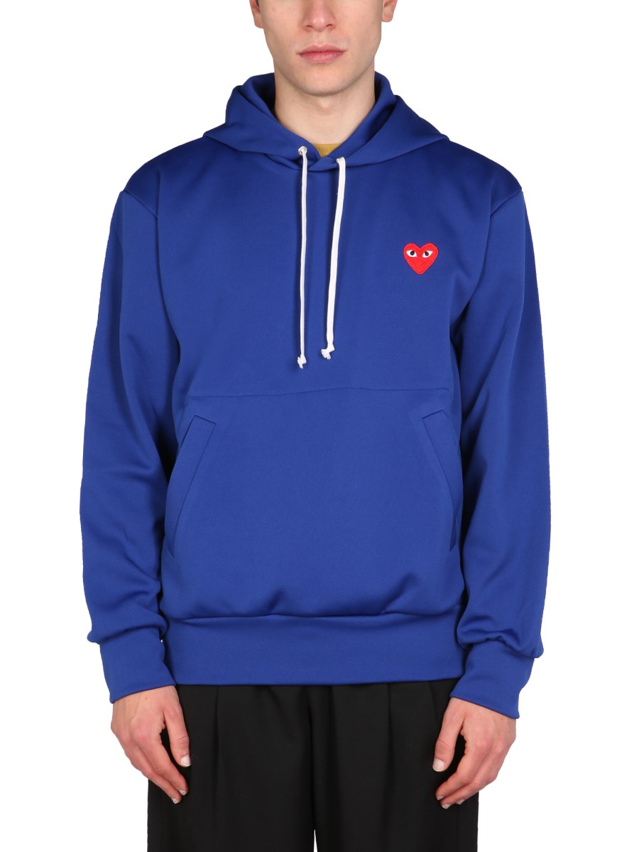 Comme de garcon blue hoodie sale