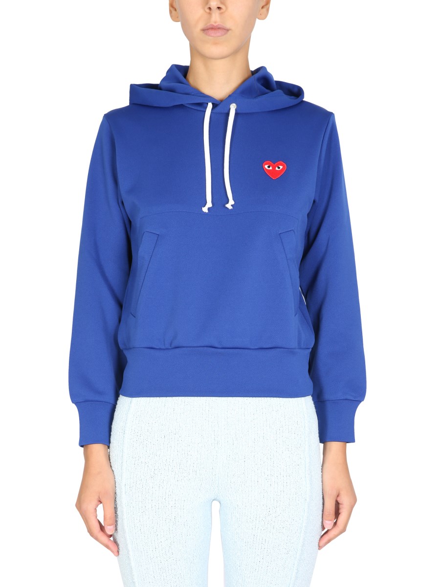 Comme de store garcon blue hoodie