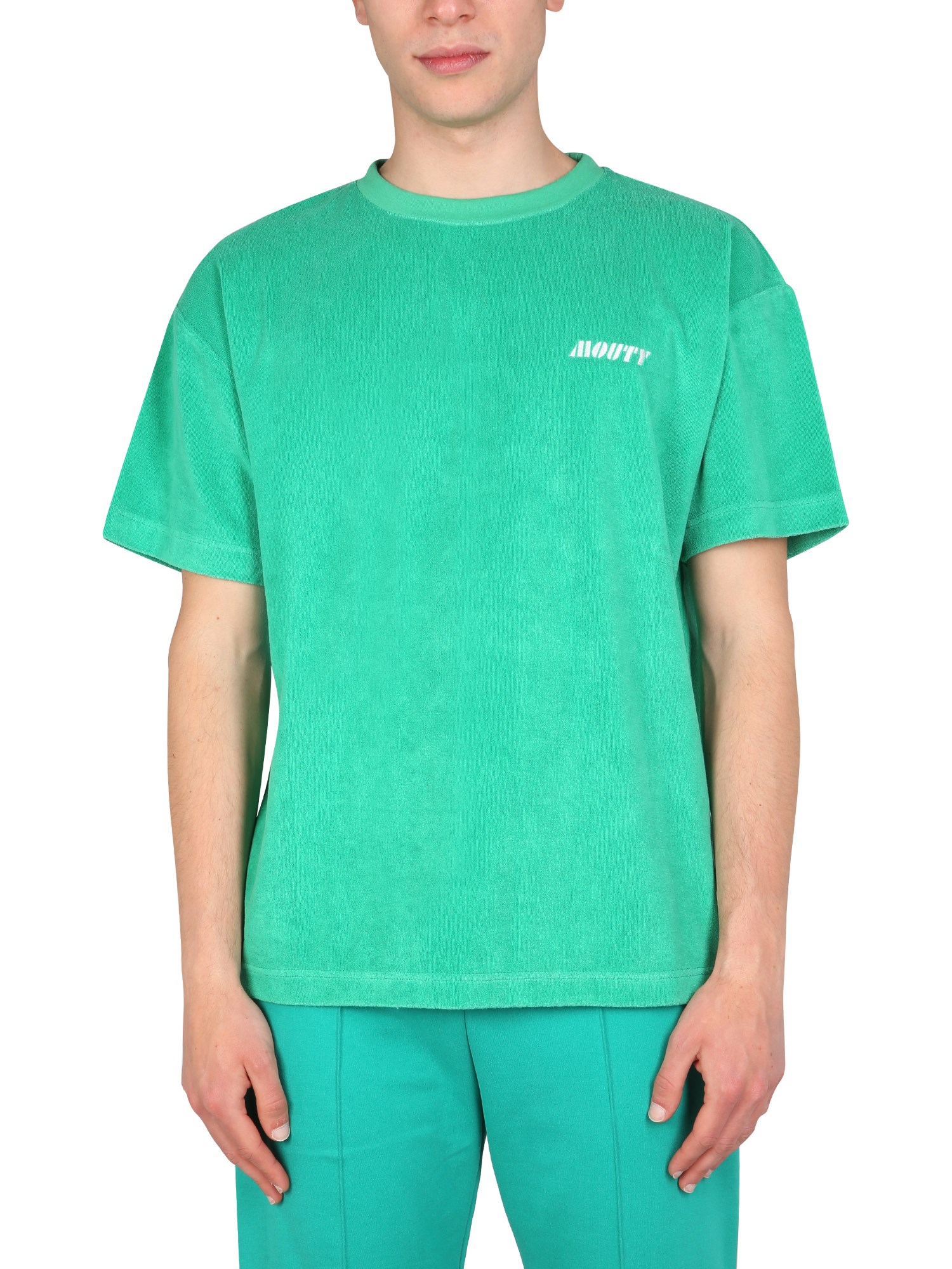 Shop Mouty "terry" T-shirt In Green