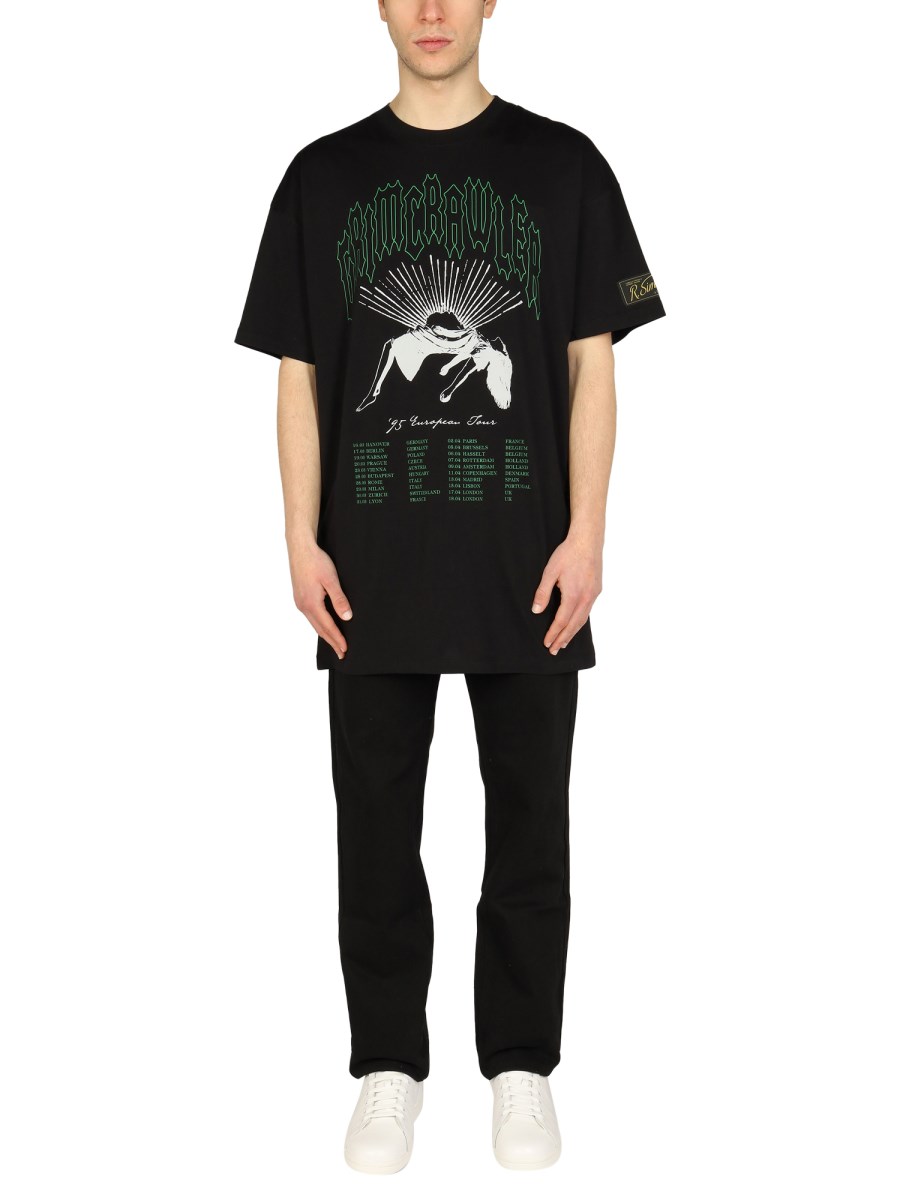 RAF SIMONS - COTTON PRINT JERSEY T-SHIRT - Eleonora Bonucci