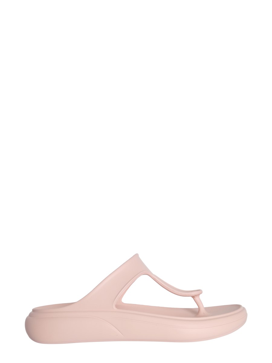 STUART WEITZMAN SANDALO SLIDE STUFLEX T-STRAP IN EVA