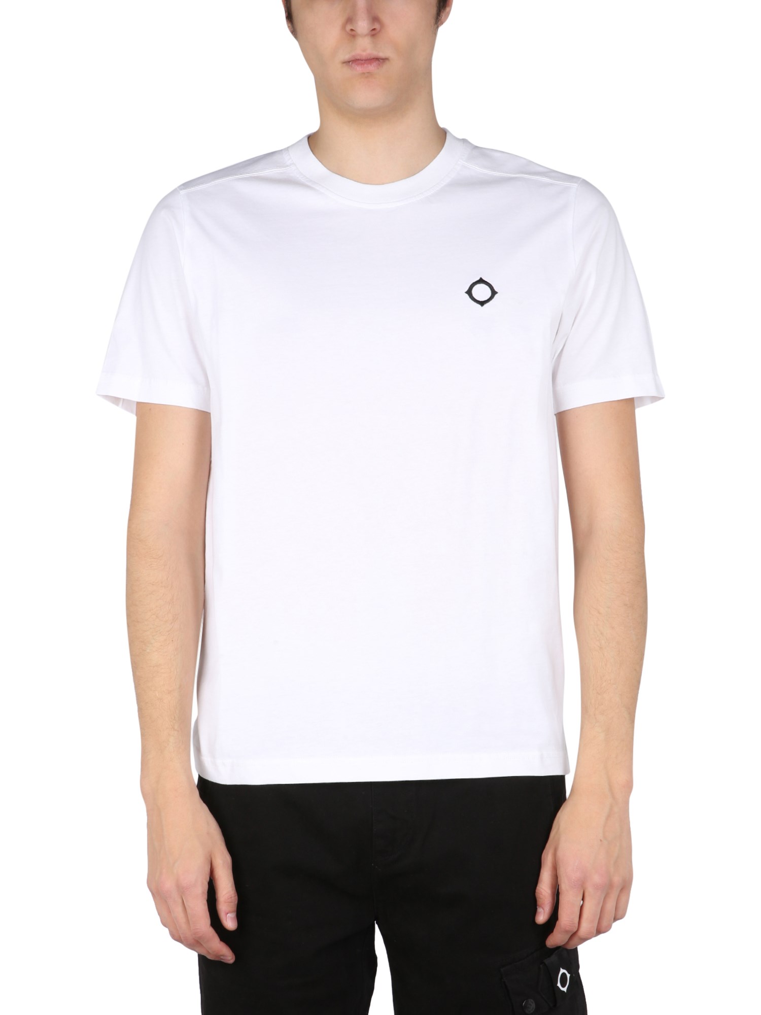 MA.STRUM T-SHIRT WITH LOGO EMBROIDERY