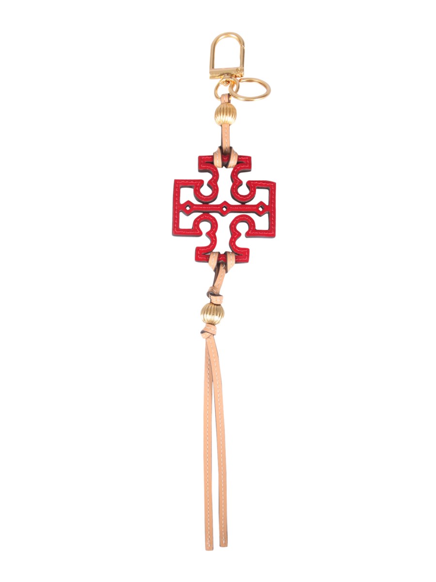 TORY BURCH - KIRA LEATHER KEY RING - Eleonora Bonucci