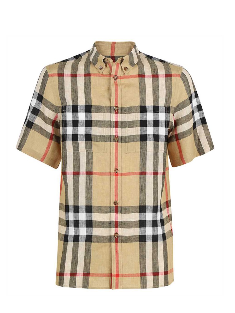 Short sleeve outlet burberry button up