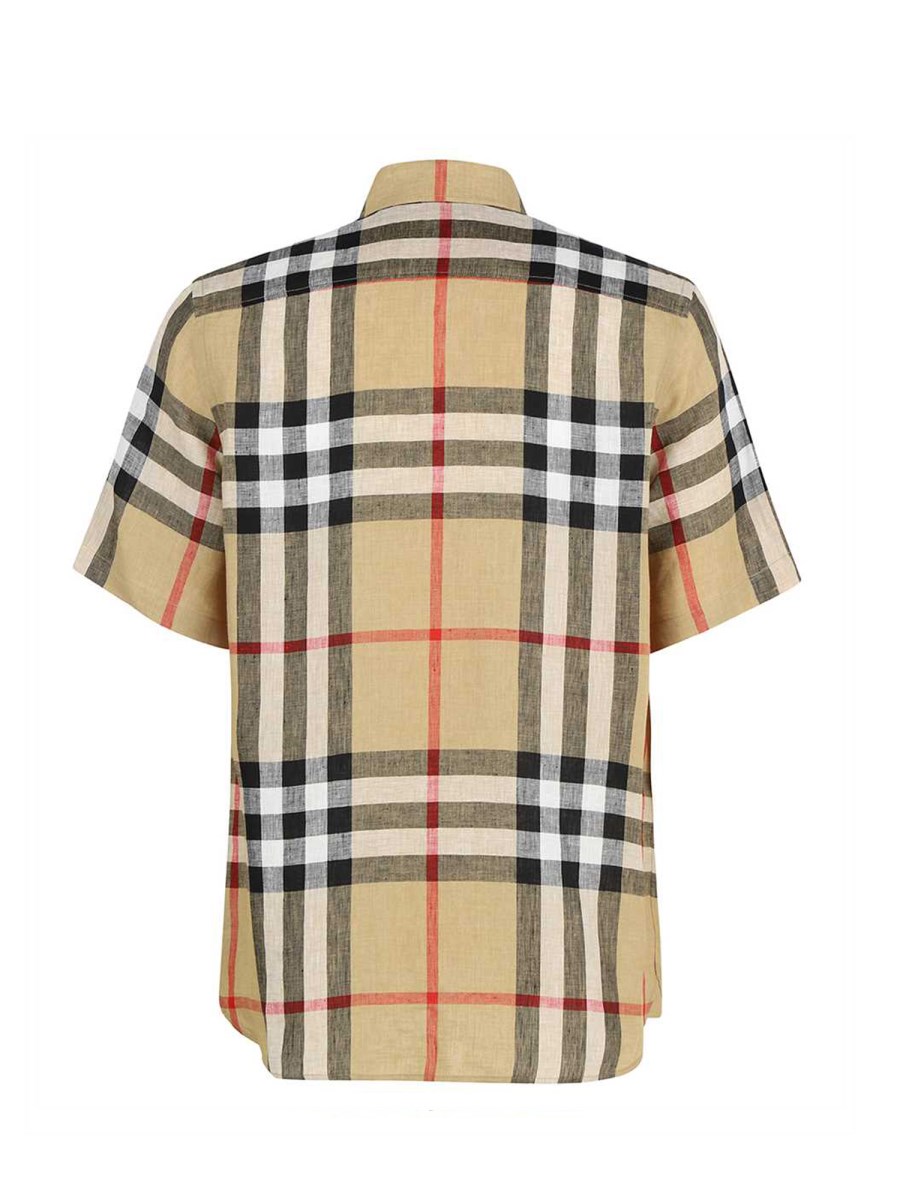 Burberry shirt short best sale sleeve