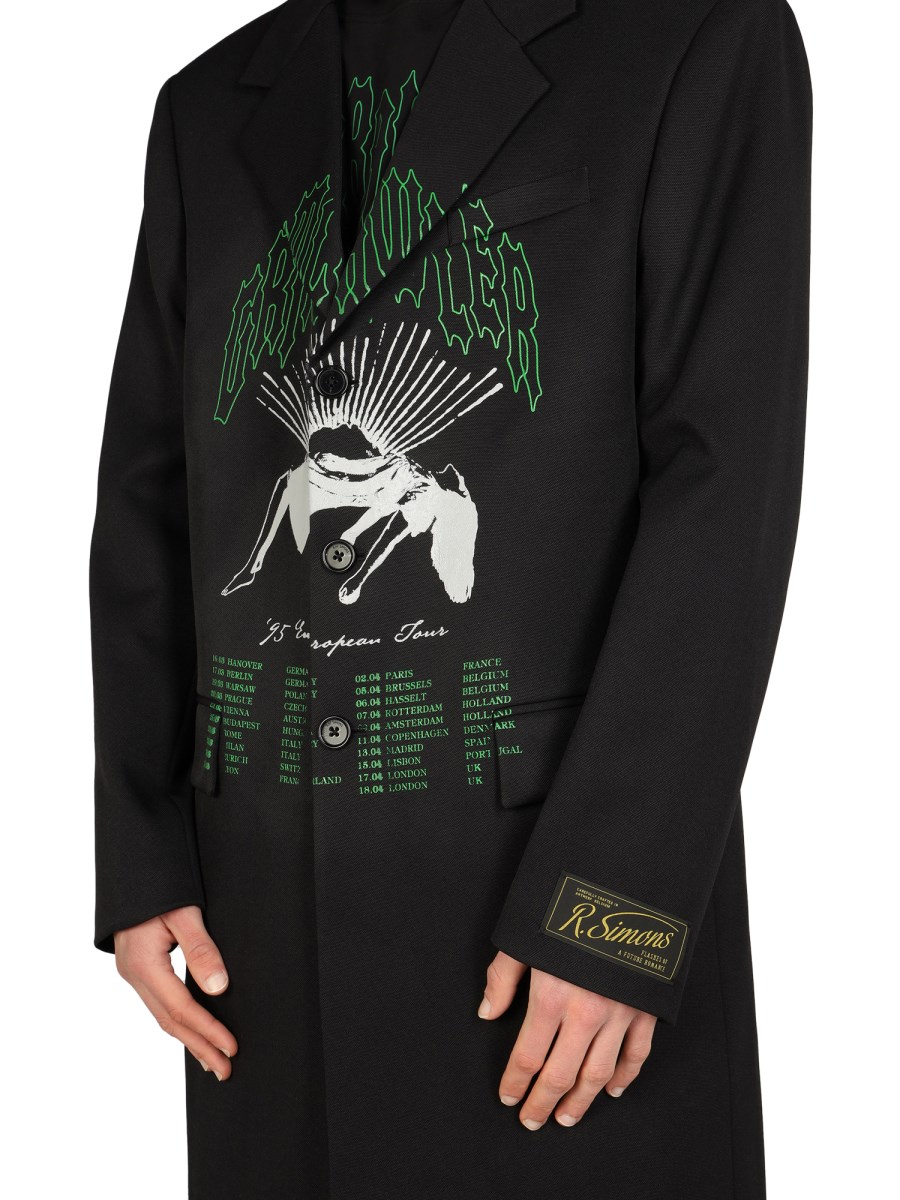 RAF SIMONS - GRIMCRAWLER SINGLE BREASTED COAT - Eleonora Bonucci