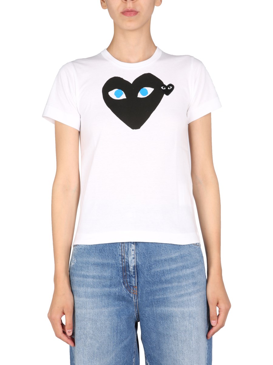 Comme des garcons play cotton outlet black heart emblem tee