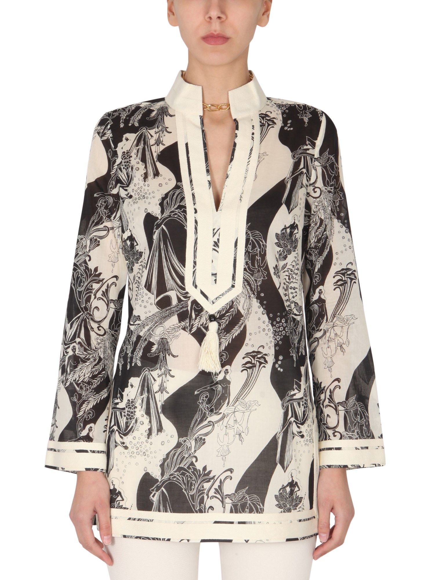 tory burch voile tunic