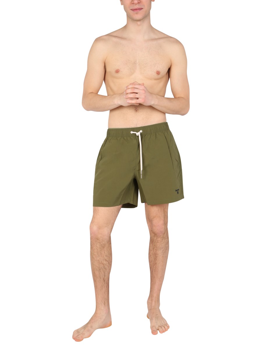 COSTUME DA BAGNO CON RICAMO LOGO