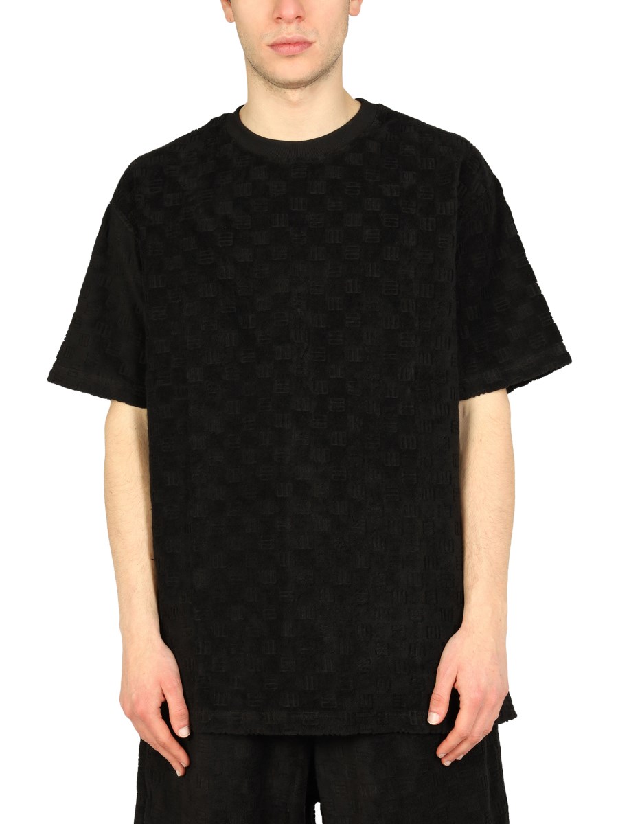 AMBUSH T-SHIRT IN MISTO COTONE CON LOGO MONOGRAM