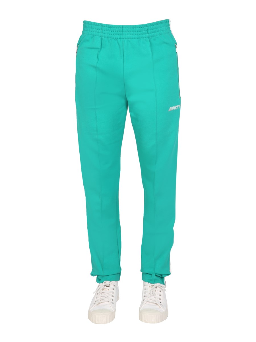 MOUTY PANTALONE JOGGING IN MISTO VISCOSA CON RICAMO LOGO