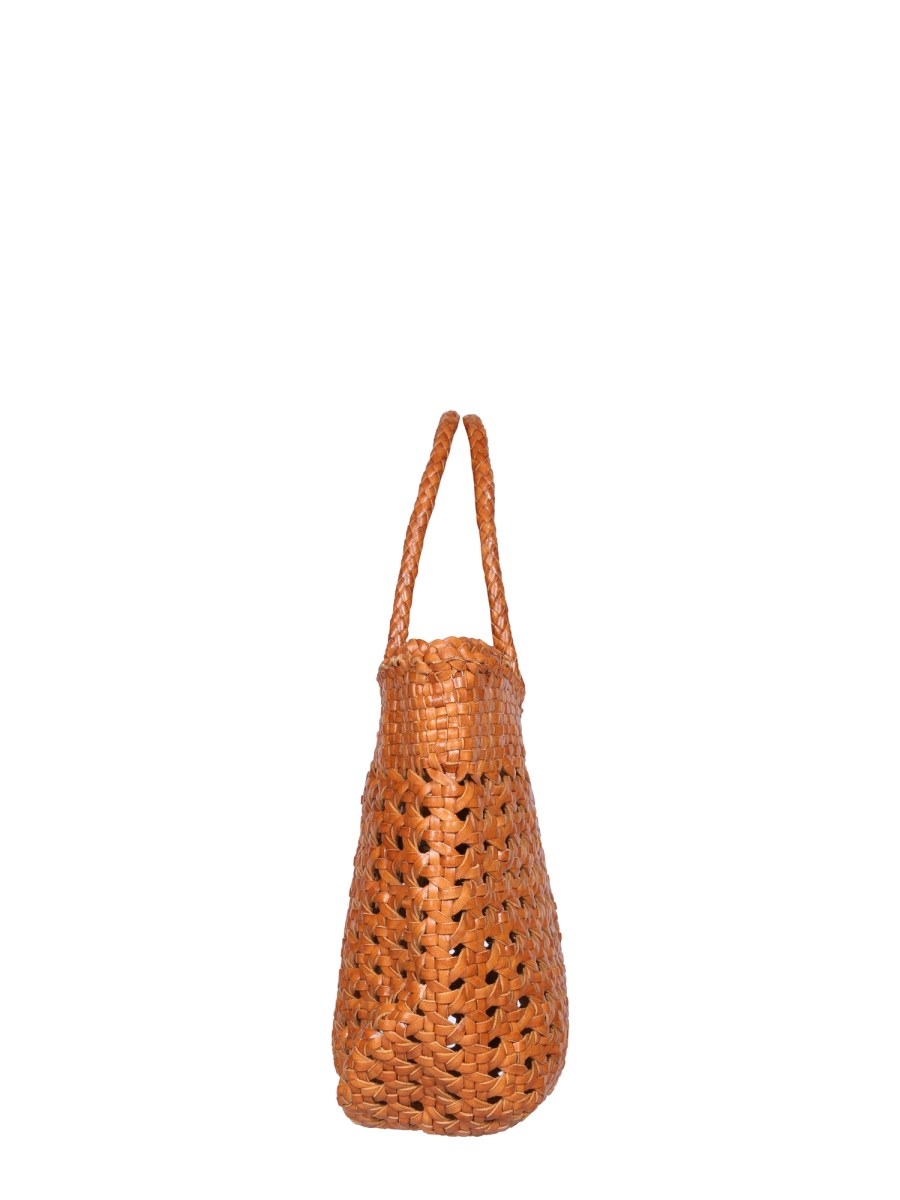 DRAGON DIFFUSION - NANTUCKET BIG WOVEN LEATHER BAG - Eleonora Bonucci