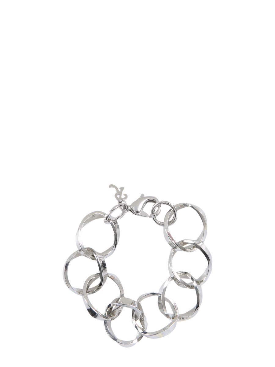 RAF SIMONS - BRASS LINKED RINGS BRACELET - Eleonora Bonucci