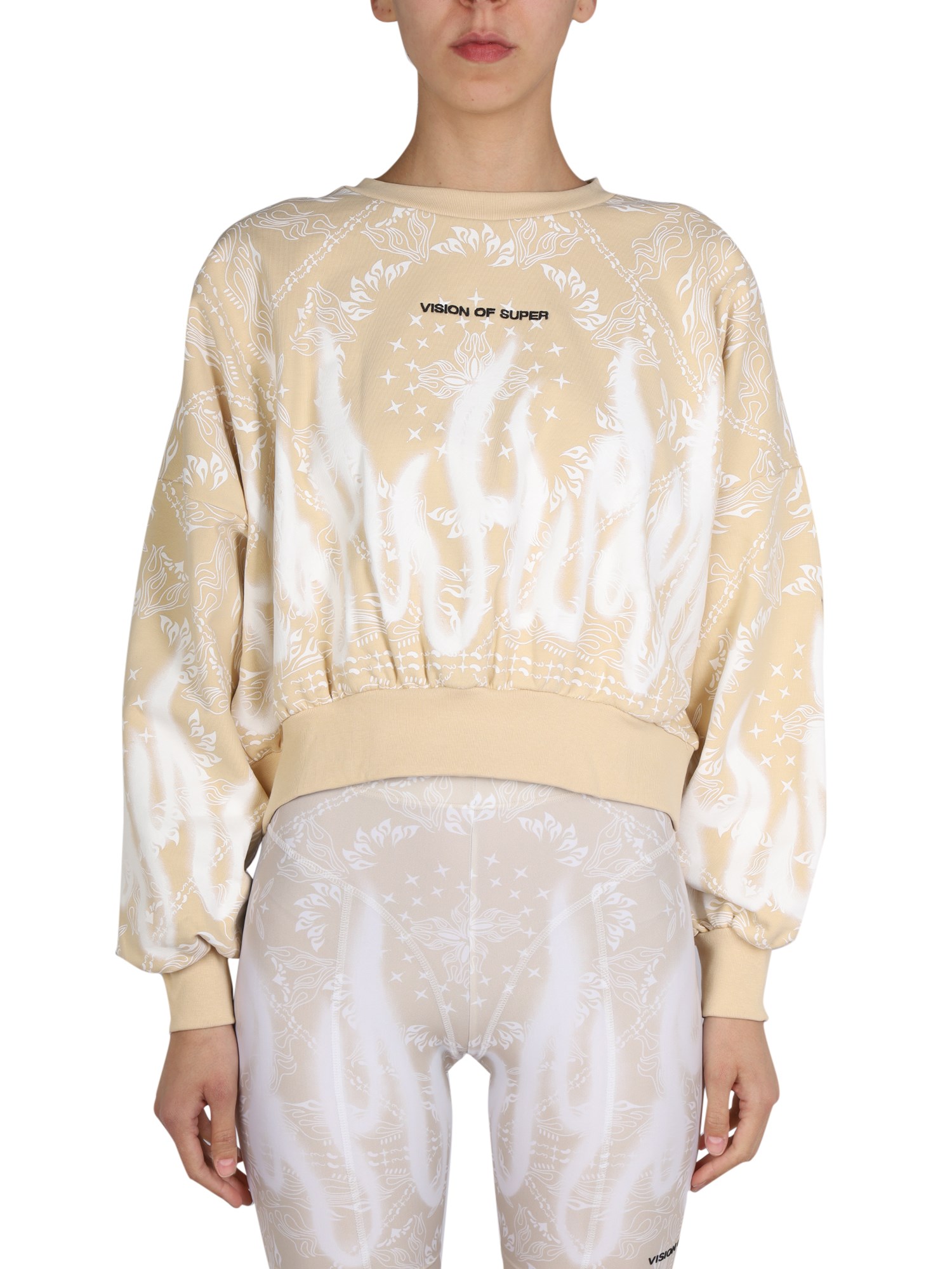 vision of super paisley pattern sweatshirt