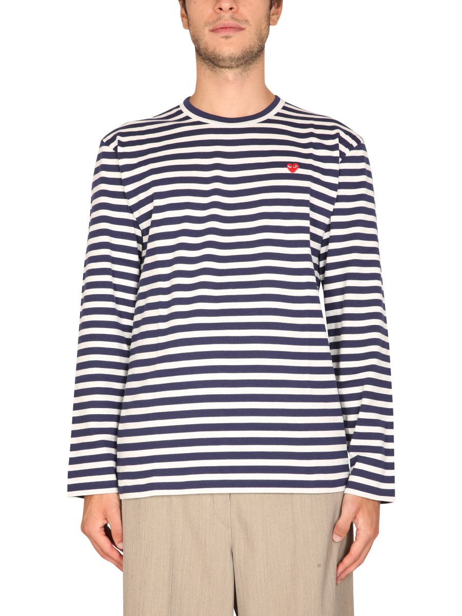 Play Logo Striped Cotton Shirt