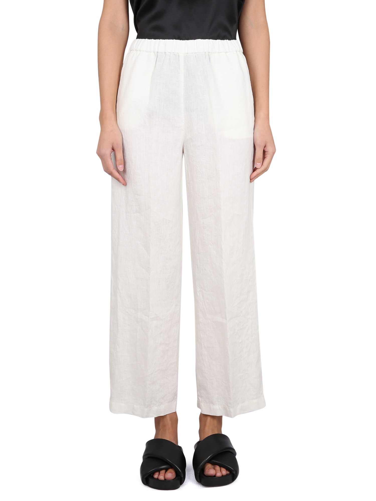 Shop Aspesi Cotton Pants In White
