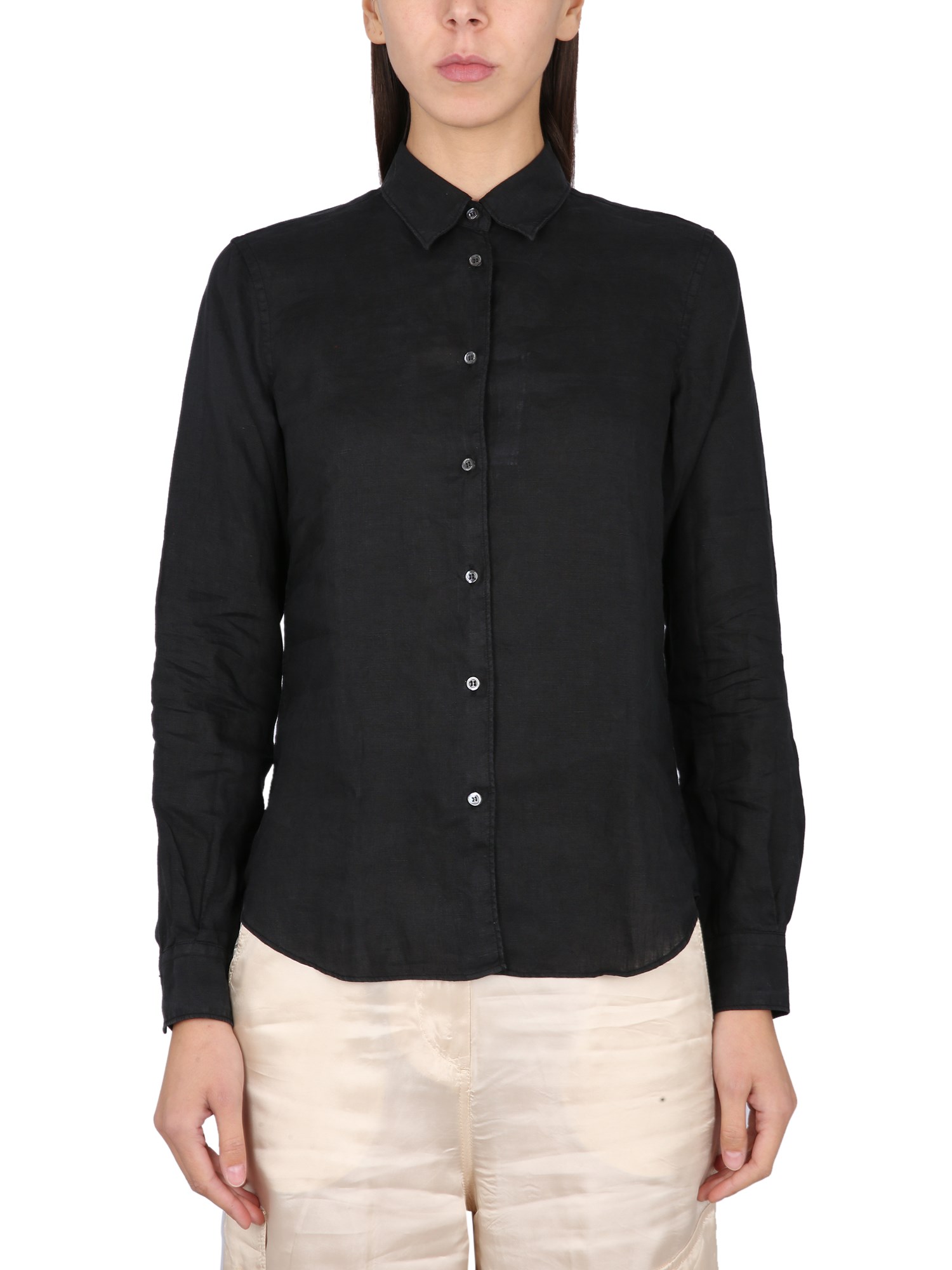 Shop Aspesi Classic Shirt In Black