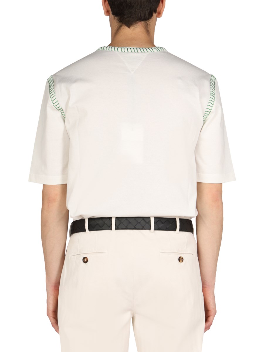 Overlock Cotton T-Shirt BOTTEGA VENETA