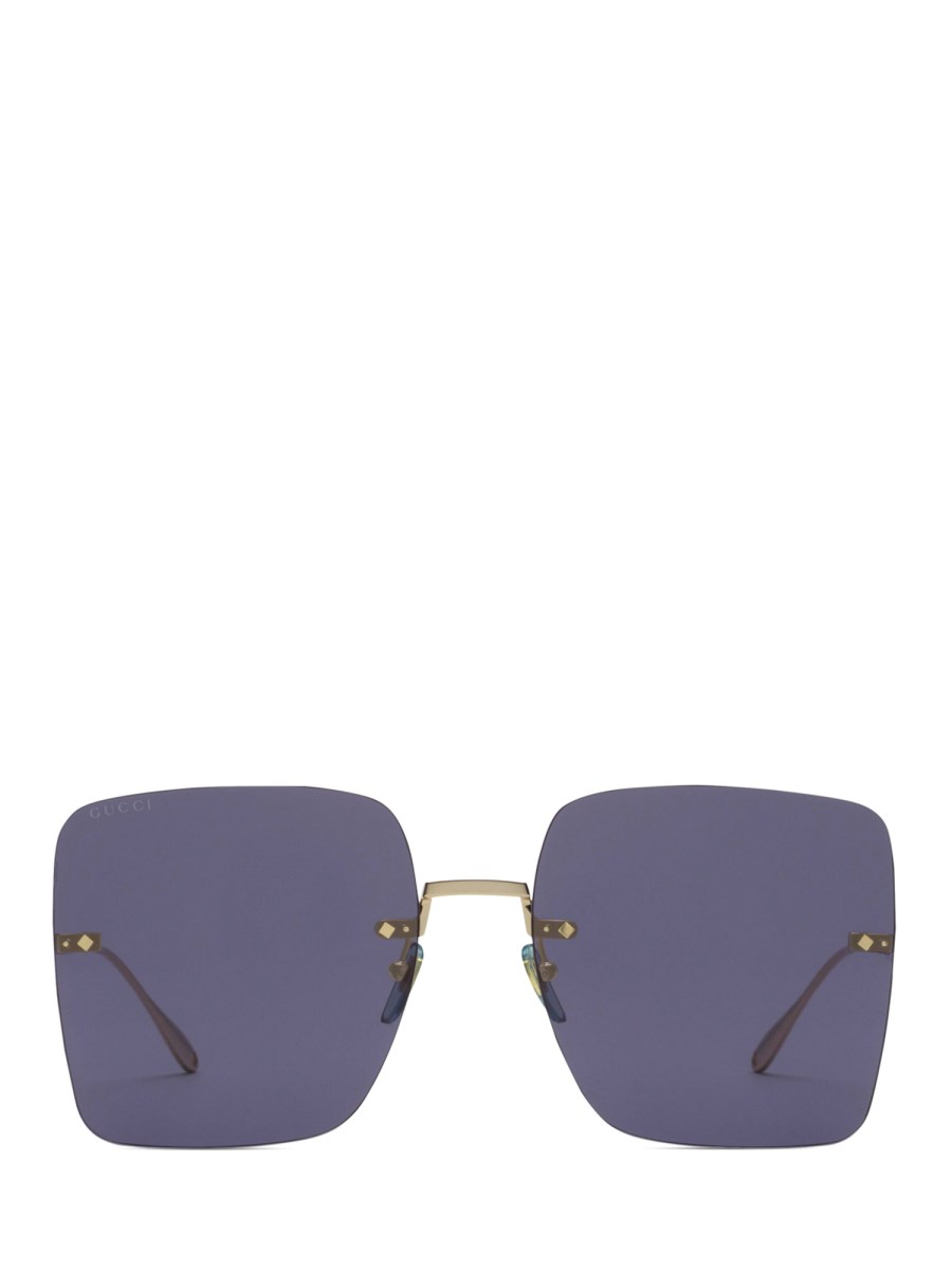 GUCCI OCCHIALE DA SOLE QUADRATO OVERSIZE IN ACETATO