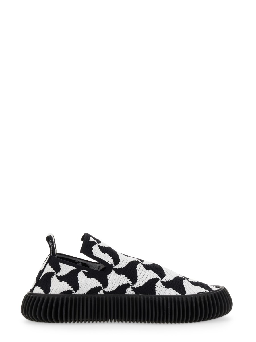 BOTTEGA VENETA SNEAKER SLIP-ON IN MAGLIA TECNICA WAVY TRIANGLE