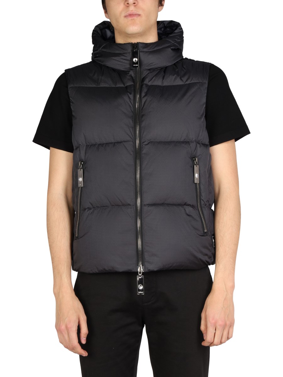 TATRAS X SFERA EBBASTA GILET SVERLI IN NYLON CON CAPPUCCIO