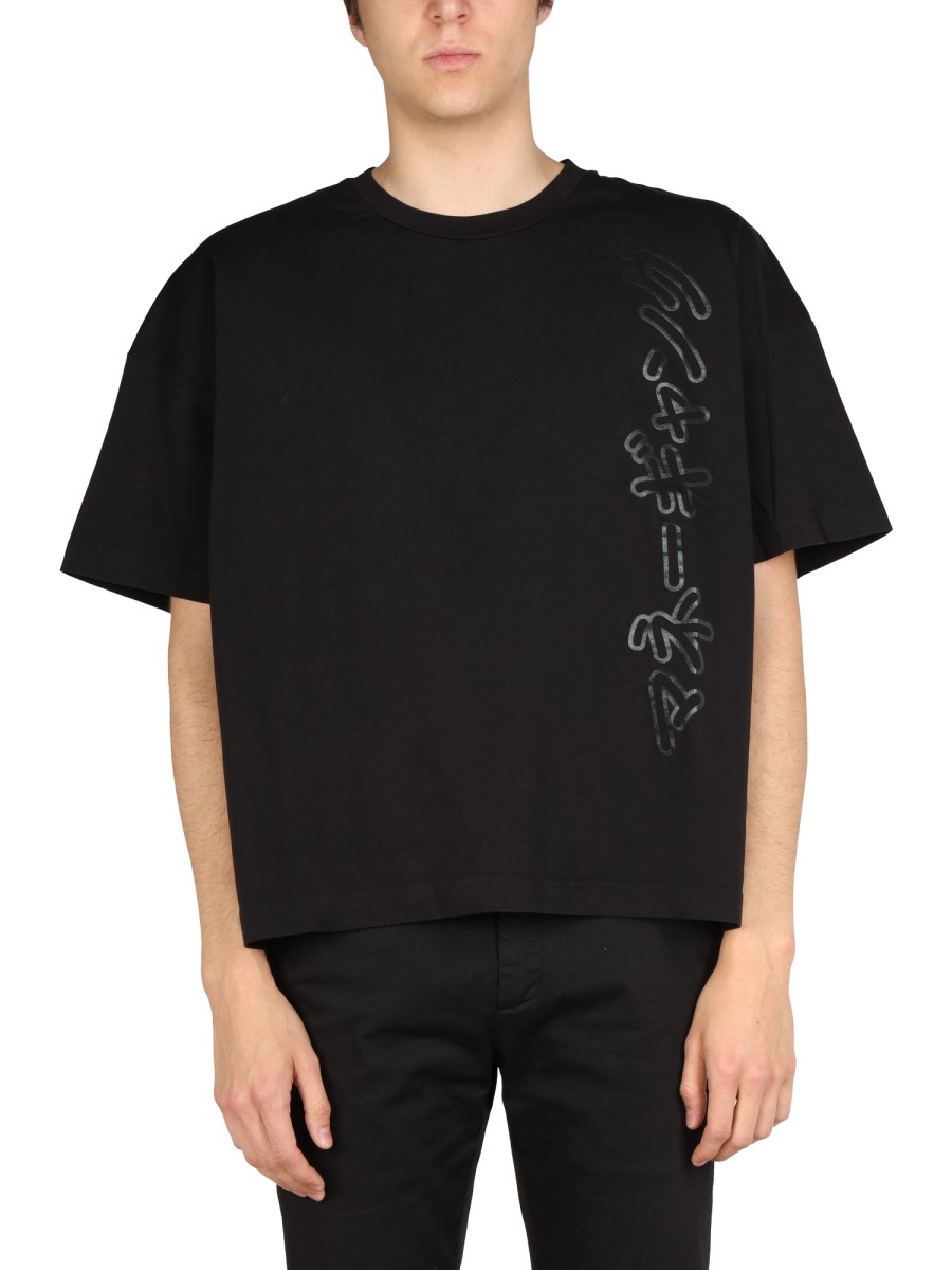 TATRAS X SFERA EBBASTA T-SHIRT LINSTE OVERSIZE FIT IN COTONE CON LOGO