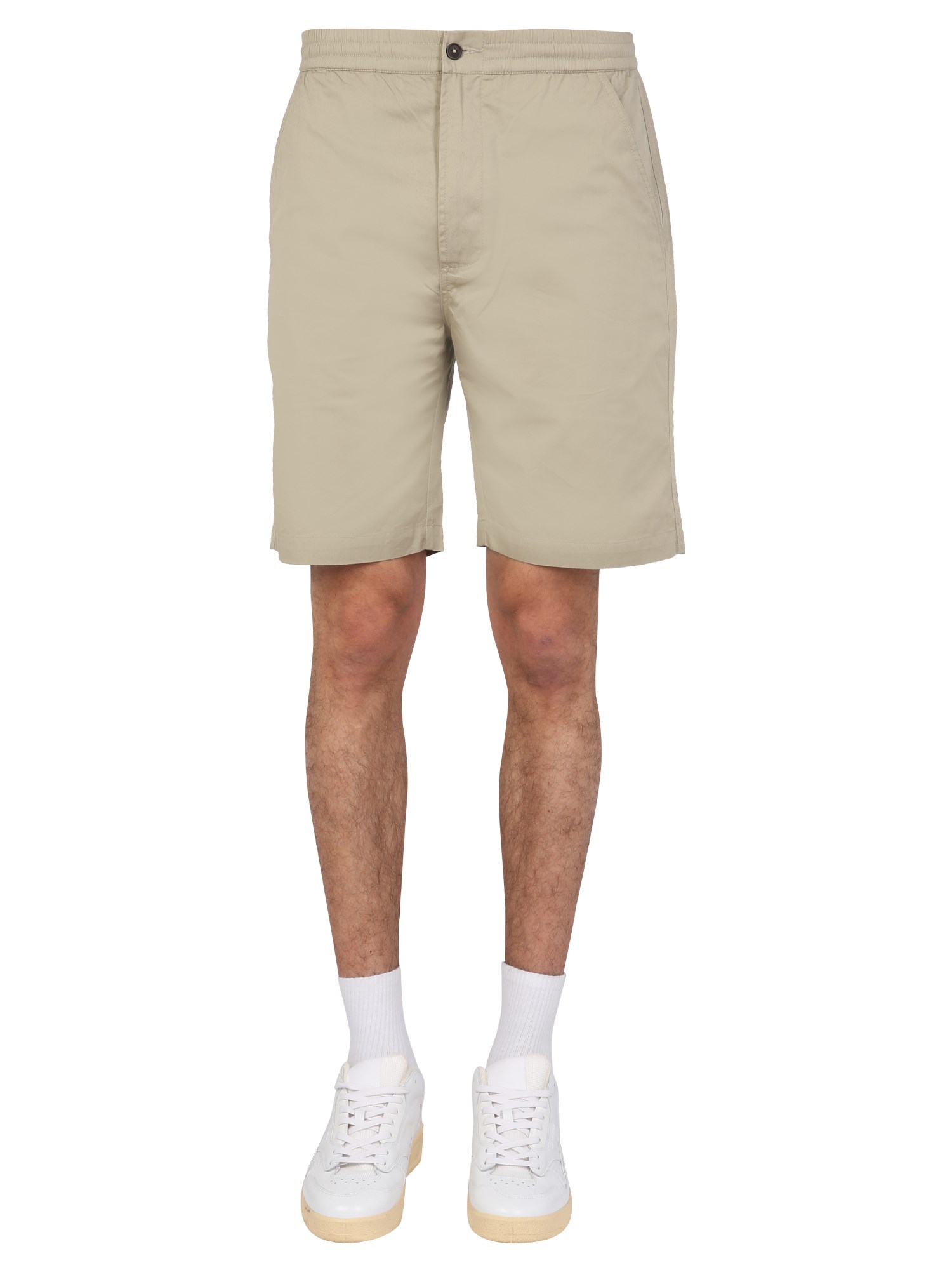 Shop Universal Works Regular Fit Bermuda Shorts In Grey