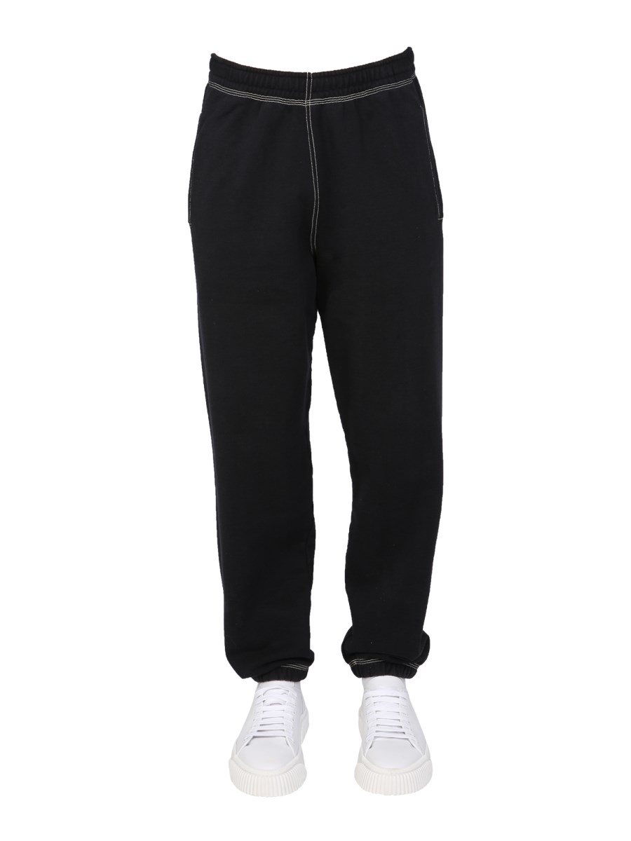 STUSSY PANTALONE JOGGING IN COTONE CON PATCH LOGO