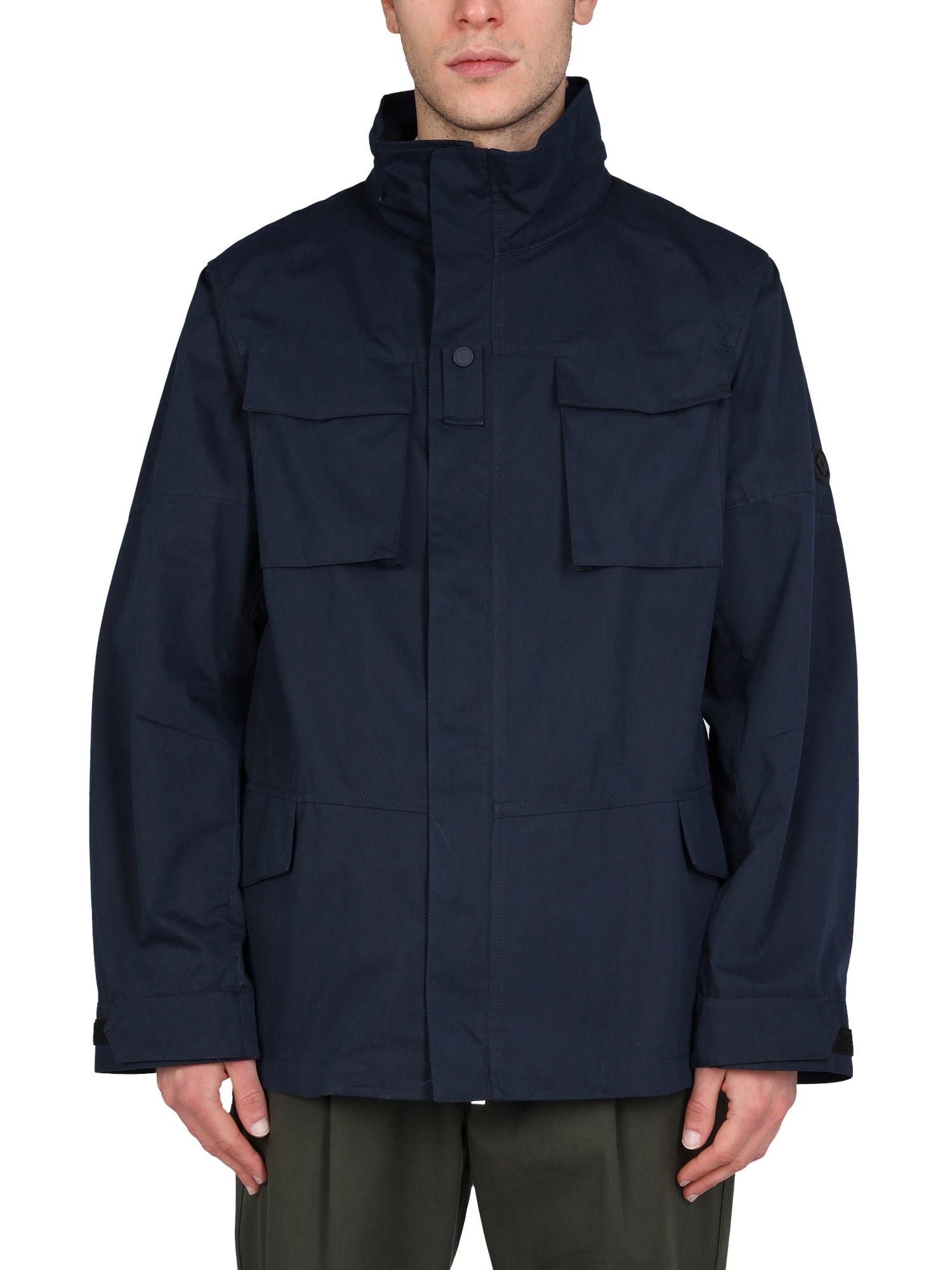 Shop Lardini By Yosuke Aizawa Double Fabric Jacket In Blue