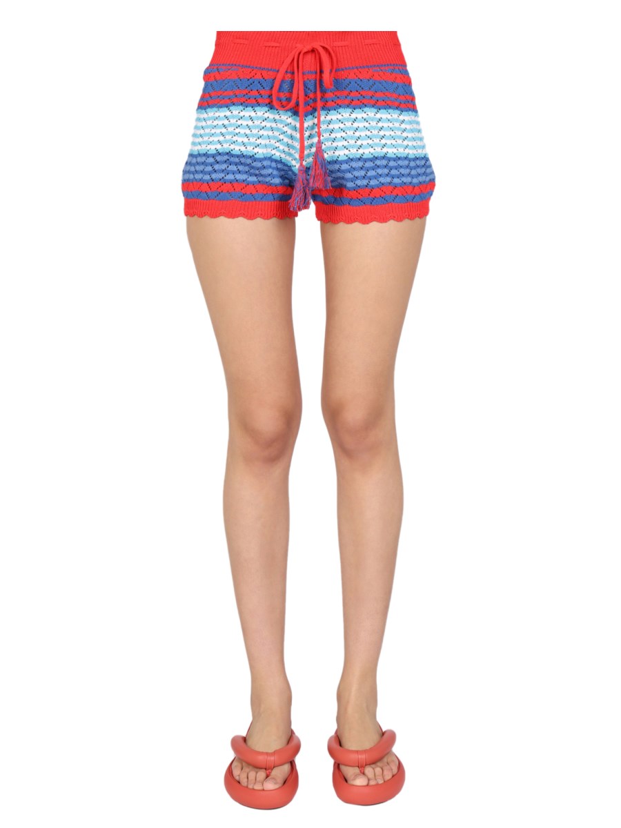 SHORTS CON MOTIVO A RIGHE