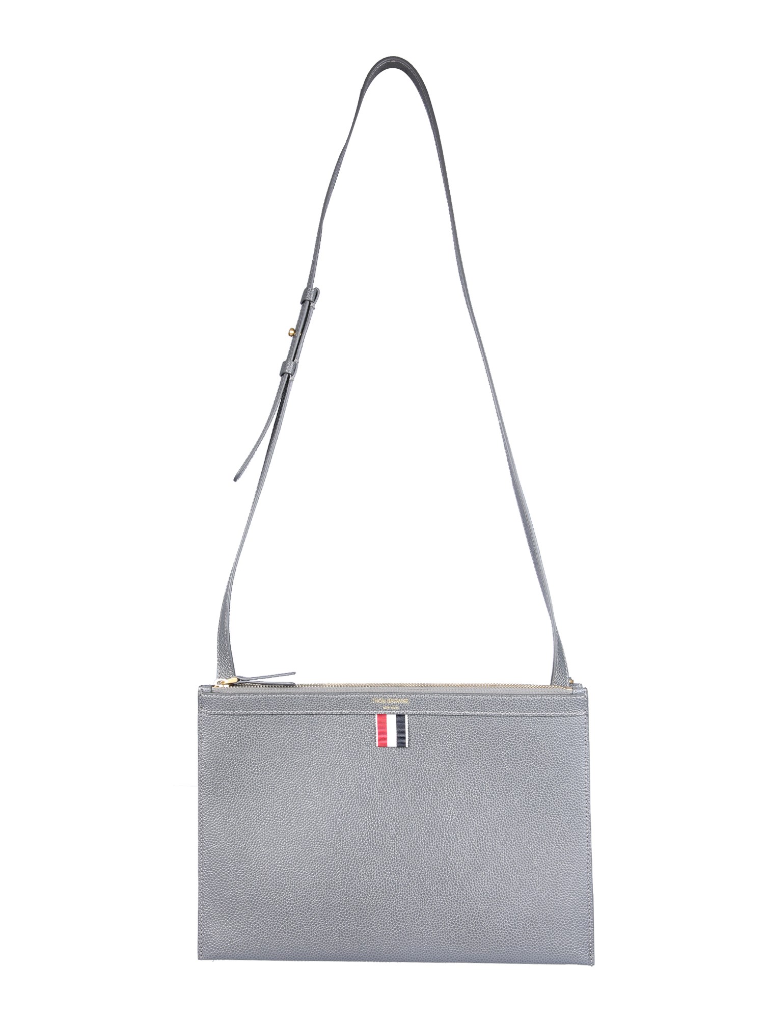 thom browne porta documenti doppio con tracolla