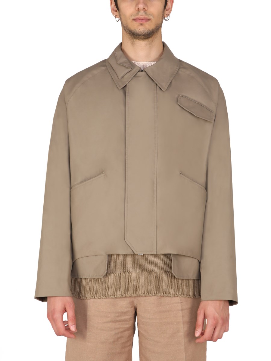 FENDI - COATED LINEN FABRIC JACKET - Eleonora Bonucci